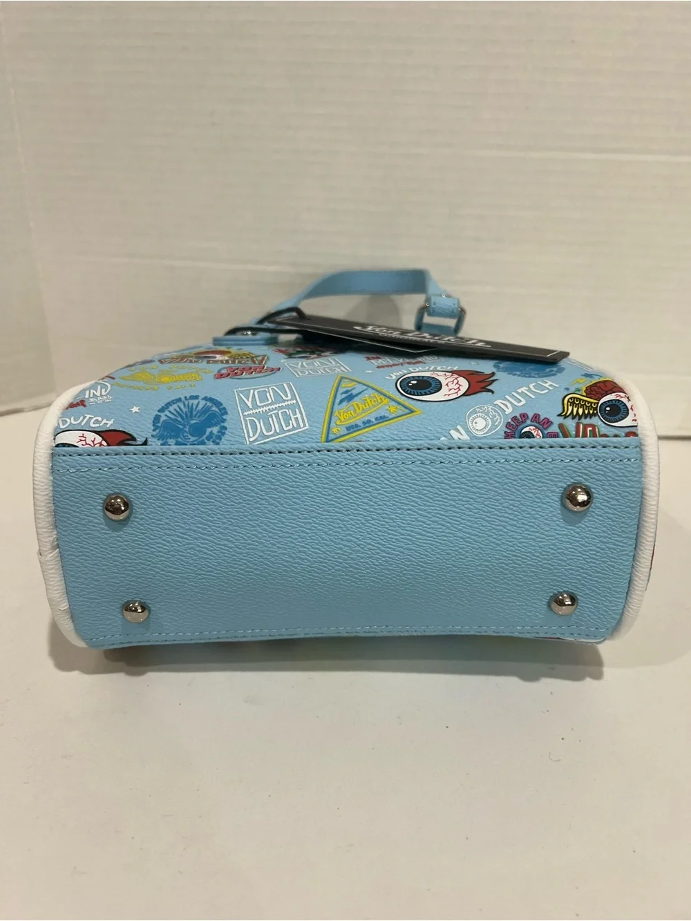 Von Dutch Light Blue Jax Crossbody/Handbag NWT!